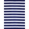 Fab Habitat 270x360cm Blue And White Brittany Stripes Foldable Waterproof Caravan Outdoor Mat