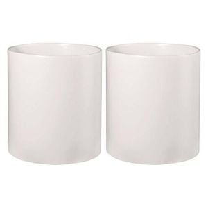 2PK Blomus Tealight Candle Holder Replacement Glass Decor Cylinder White