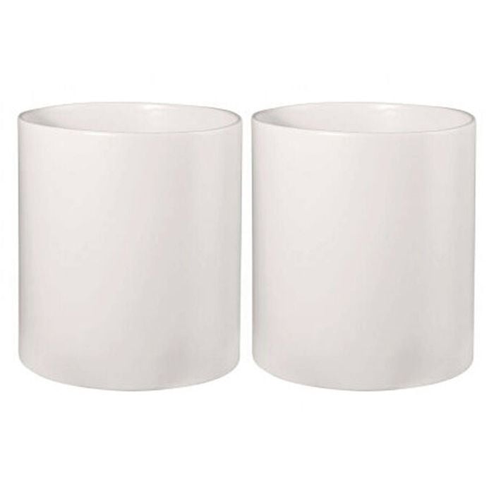 2PK Blomus Tealight Candle Holder Replacement Glass Decor Cylinder White