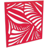 ProtectorAl 300-1200w x 300-1200h Light Red/Gloss White Jungle Unframed Composite Deco Panel