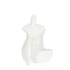 Belle Henry Polyresin Sitting Statue 27cm Sculpture Decor - White