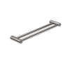 Nero 600mm 25mm Brushed Nickel Mecca Care Double Towel Grab Rail
