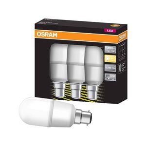 Osram Stick BC LED 1000lm Warm White 11W Light Globe - 3 Pack
