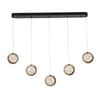 Vencha Yoyo 5 Light Bar Tri-Colour LED Pendant - Black