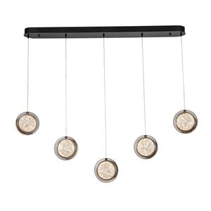 Vencha Yoyo 5 Light Bar Tri-Colour LED Pendant - Black