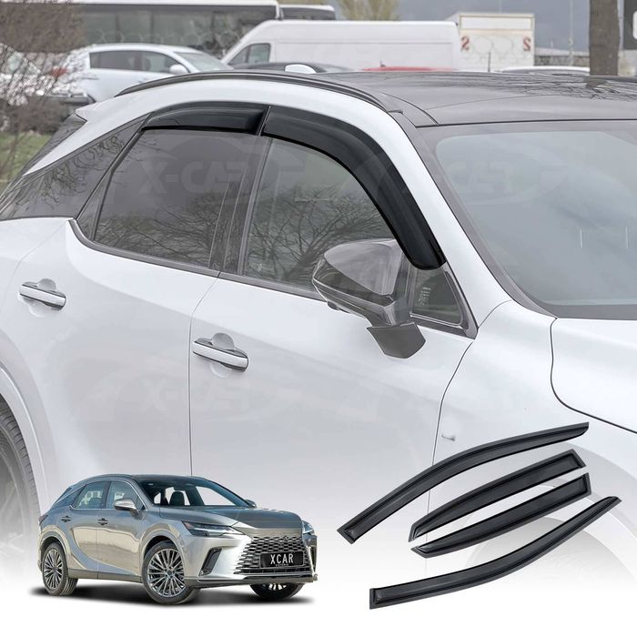 Weathershields For Lexus Rx Rx350 Rx500 2022-onwards Car Weather Shields Wind Deflectors Window Sun Visor 4 Pcs