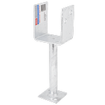 Pryda 200x90mm M10 Full Stirrup Post Anchor