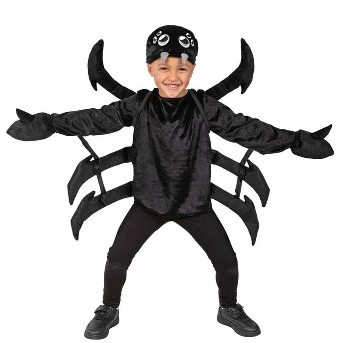 Web Crawler Boys Black Spider Halloween Costume - 10-12