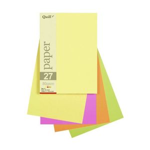 Quill Paper 80gsm A5 Assorted (25pk) (Flouro)