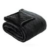 Bianca Mansfield Sherpa Blanket 480gsm Home Bedding Charcoal Single/Double Bed