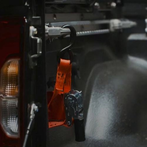 The QUICKLOADER Rebel has a lashing capacity of 400kg and break strength of 800kg.