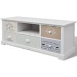 vidaXL French TV Cabinet Wood Entertainment Stand Display Sideboard Table