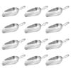Trenton 12 x Scoop with Round Bottom 1000ml 35oz Aluminium Ice Ingredients Serving