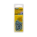 Zenith 6G x 15mm Zinc Plated Hinge-Long Thread Countersunk Head Timber Screws - 45 Pack
