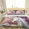 3D Beautiful Unicorn 061 Bedding Set Pillowcases Quilt Duvet Cover Set Queen King