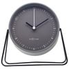 Nextime Berlin 14x13cm Table Alarm Clock W/ Night Light - Grey