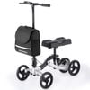 EQUIPMED Knee Scooter Walker Disc Brake - Suspension Bag - Broken Leg Ankle Foot Mobility - Crutches Alternative -