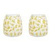 2PK LVD Glass Tealight Holder/Bud Vase Home Decor 10cm Buttercup Petal