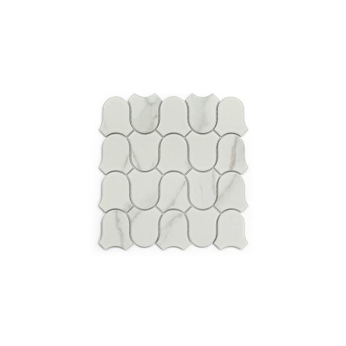 Johnson Tiles 268.5 x 282mm Carrara Satin Bellaflair Mosaic
