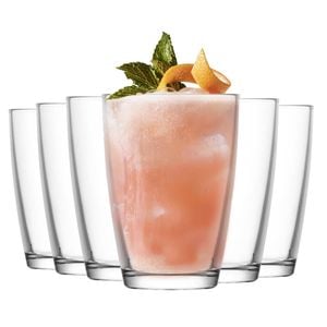 LAV Vega Highball Cocktail Tumbler Glasses - 415ml - Pack of 12 Highball Glasses for Cocktails