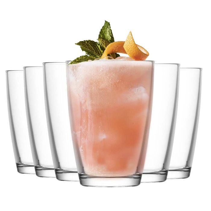 LAV Vega Highball Cocktail Tumbler Glasses - 415ml - Pack of 12 Highball Glasses for Cocktails