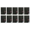10x Jasart Single A5 Wire Bound Visual Diary 60-sheets Writing Stationery Black