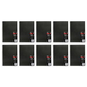 10x Jasart Single A5 Wire Bound Visual Diary 60-sheets Writing Stationery Black