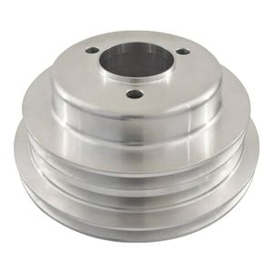 Big Block Chev Aluminium Crankshaft Pulley 3 Groove suits Long Water Pump