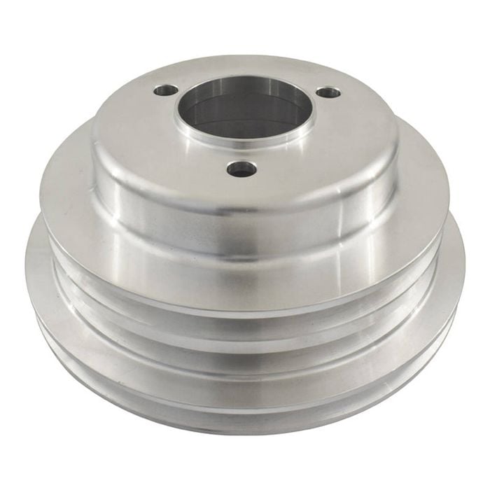 Big Block Chev Aluminium Crankshaft Pulley 3 Groove suits Long Water Pump