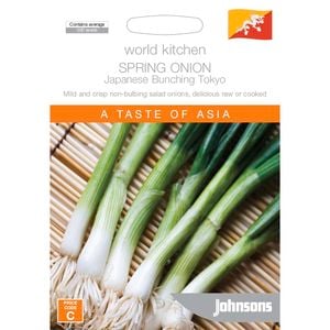 Johnsons World Kitchen Bunching Long White Tokyo Onion Seeds