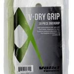 Volkl VDry Over Grip Tennis Racquet Bulk  30 Pack  White