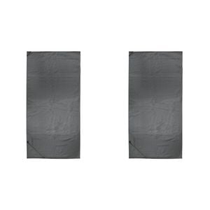 2PK Bambury Matrix Workout Microfibre Gym Towel Large Charcoal 60 x 120cm