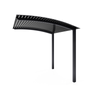 Exterior Life 5.0m Miami Curved Monument/Black Pergola