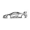 Ignite Laser McLaren Senna Silhouette Metal Wall Art Rustic Metal 15.7inch/40cm