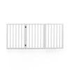 Petzly Pet Gate Dog Fence Safety Barrier Security Door 3 Panel 61cm White