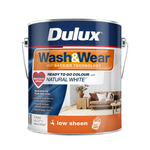 Dulux Interior Paint Wash&Wear Low Sheen Natural White™ Ready To Go Colour - 4L