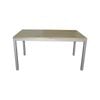 Dane 180cm Solid Hard Mango Wood Wooden Dining Table Breakfast Desk Metal Legs Base Dining Room Furniture
