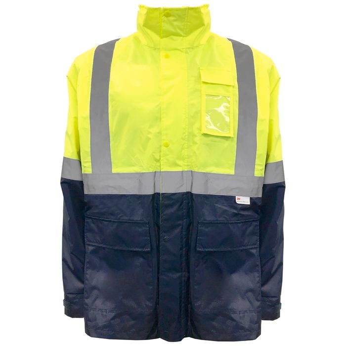 Sealcote 2XL Yellow Wet Weather Hi-vis Jacket