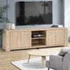 HOMFURN 160 cm Modern Wood Grain Entertainment Unit.