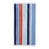 Esprit Cotton Beach/Bath Towel Stripe Terry Reverse 80x160cm Sunscape Cobalt