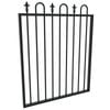 ProtectorAl 975 W x 1200mm H Satin Black Aluminium Loop & Spear Top Pool Gate
