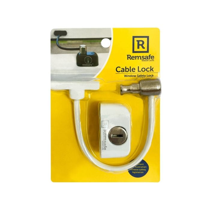 Remsafe White Window Restrictor Cable Lock