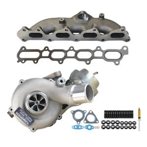 Upgrade Billet Turbo Charger With Genuine Exhaust Manifold, Gasket & Stud Kit For Mitsubishi Triton Mn 4d56 2.5l Vt16