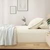 Renee Taylor 400TC Cotton Fitted Sheet & Pillowcase Set Vanilla Single