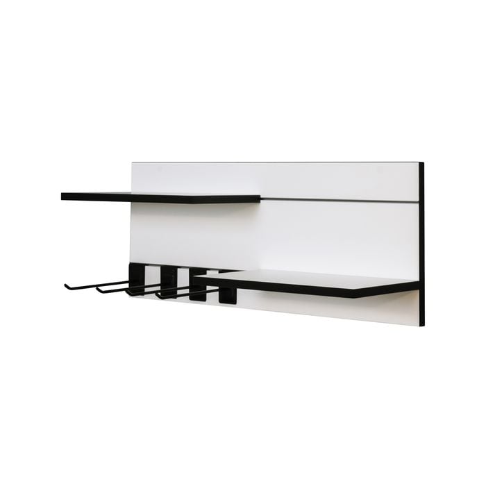 Double Line Storage Organising Kit with Shelves 800mm White