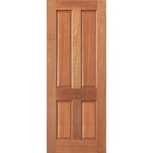 Woodcraft 2040 x 820 x 40mm Entrance Door Lace Solid 4 Panel