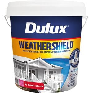Dulux 10L Exterior Paint Weathershield Semi Gloss Extra Bright Exterior Paint