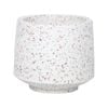 200 x 170mm Small White Terrazzo Look Planter