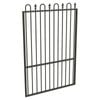 ProtectorAl 800 - 1200 x 1800mm Woodland Grey Aluminium Pool Gate Loop And Spear With Mid Rail