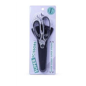 Kitchen 7-in-1 Stainless Steel Super Scissors - Black